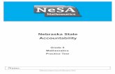 Grade 5 Mathematics Practice Test - Nebraska Dept of · PDF fileOnly one of the answers provided is the correct response. ... A. 1 B. 4 C. 10 D. 17 Mathematics—Grade 5 Practice Test