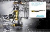 Boltec M Technical specification - Atlas Copco spacing, controlled grout ratios, ... (16A or 32A socket size) ... Rebar - manual resin / cement cartridge, ...