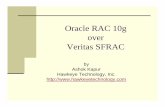 Oracle RAC Details - Hawkeye Technology RAC over Veritas.pdf · 3/01/2007 Oracle RAC over Veritas SFRAC 13 CVM Extension of VxVM (Veritas volume manager) ... Run the following command,