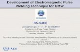 Development of Electromagnetic Pulse Welding … of Electromagnetic Pulse Welding Technique for ... P91, AA2014 and ETP ... Inspection and Repair of EMW to be devised EM pulse welding