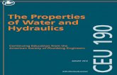 CEU 190 Aug12 - Welcome to ASPE · PDF file · 2012-07-27CEU 190 The Properties of Water and Hydraulics Continuing Education from the American Society of Plumbing Engineers AUGUST