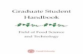 Graduate Student Handbook - Department of Food Science · PDF fileAnnual Report Requirement ... Summer Registration ... students to participate in top-quality research and development