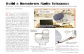 Build a Homebrew Radio Telescope - arrl.org Astronomy/Build a Homebrew Radio... · board and mounted right inside the CM box ... some study of the HELP files will make it easier for