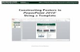 Constructing Posters in PowerPoint 2010 Using a Templateomerad.msu.edu/meded/poster_files/Poster_Tutorial_WIN_2010.pdf · design (colors, font, point size, gradients, ... Poster Templates