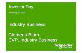 4 ID Industry Business - Schneider · PDF fileIndustrial Software Products H2I, PLCs, ... Strategic development of our Industry Business in the past 10 years Plant Struxure ... •