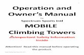 Owner’s Manual - Home - Spectrum Sports Int'l Mobile Climbing Tower Manual Rev. 03/11 Operation and Owner’s Manual For Spectrum Sports Intl MOBILE Climbing Towers Important Safety