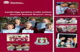 Annual School Report 2013 - Cambridge Gardens Public · PDF filewith pride by our School Leaders at assemblies ... attend activities such as speech therapy. 3 Class sizes ... of 35