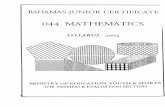 math syllabus - The Student Shedthestudentshed.com/wp-content/uploads/2012/02/math-bjc-syllabus... · understand and apply basic concepts of probability. select and Use basic statistical