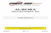 PROGRAMMING KIT - 4i-tech - Distributori ufficiali … Programming Kit...2 - IT AURORA PROGRAMMING KIT Strumento di aggiornamento F degli Inverter Power- One AURORA PROGRAMMING KIT