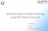 Synthetic Aperture Radar Modeling using Matlab and Simulinkmatlabexpo.com/in/2017/proceedings/synthetic-aperture-radar... · Synthetic Aperture Radar Modeling using MATLAB and Simulink