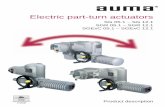 Electric part-turn actuators - Process Valve Solutions sg.pdf · AUMA’s electric part-turn actuators play an important role in this case. For part-turn valves ... ments of valve