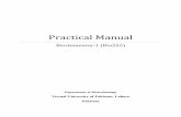 Practical Manual - Virtual University of Pakistanlms3.vu.edu.pk/Courses/BIO202/Downloads/Practical Handouts... · Practical Manual Biochemistry-1 ... Wear lab coat during the practical