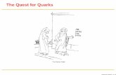 The Quest for Quarks - University of Richmondggilfoyl/genphys/131/slides/... · The ‘fundamental particles’ of ... ing and its vertical position is de- ... The Atom The nucleus
