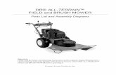 DR® ALL-TERRAIN™ FIELD and BRUSH MOWER · PDF file26 1 150151 Cable, PTO Clutch 27 1 150361 Knob, ... Fuel Tank 4 1 150291 Fuel Tank ... 24 1 150021 Anti-Rotation Strap 25 1 150501