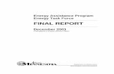 FINAL REPORT - Minnesotamn.gov/commerce-stat/pdfs/eap-task-force-final-report.pdfEnergy Task Force FINAL REPORT December 2001 ... providing crisis assistance and ERR. Energy Assistance