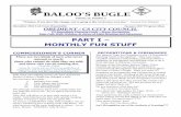 BALOO'S BUGLE - usscouts.orgusscouts.org/usscouts/bbugle/BB1612/Part I - Monthly Fun Stuff.pdf · Pack Admin and Training III. Pack Meeting Helps ... helping Pack Advancement people