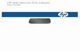 HP USB Network Print Adapter - Hewlett Packard - hp. · PDF fileThis regulatory number should not be confused with the marketing name (HP USB Network Print Adapter) or product number