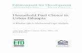 Environment for Development for Development Alem et al. 2 household fuel choice for different fuel types by urban households in developing countries. However, all used cross-sectional