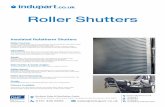 Roller Shutters - Indupart Shutters.pdf · 0161 432 6655 sales@indupart.co.uk Tube Op. Roller Shutters Motor Details Electrically operated rolling shutter is operated via a 240V single