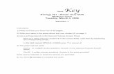 Biology 201 - Winter term 2008 Midterm exam Tuesday, March ... · PDF fileName: Key Biology 201 - Winter term 2008 Midterm exam Tuesday, March 4, 2008 Version 1 Instructions: 1) Make