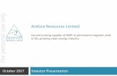 Arafura Resources Limited - · PDF fileArafura Resources Limited ... • NdPr is the critical raw material used in the production of high-strength permanent magnets used extensively