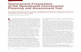 TOOS Sustainment Preparation of the Operational ... Army Sustainment TOOS Sustainment Preparation of the Operational Environment Planning and Assessment Tool By Lieutenant Colonel