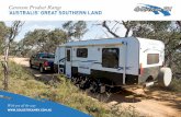 Caravan Product Range ‘AUSTRALIS’ GREAT · PDF fileCaravan Product Range ‘AUSTRALIS’ GREAT SOUTHERN LAND ... • Wind-Out Windows ... With every Goldstream RV Caravan there