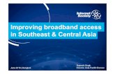 Access in Southeast Asia, Central Asia, South Asia - ITU · PDF fileImproving broadband access in Southeast & Central Asia Rajnesh Singh June 2016 | Bangkok Director, Asia-Pacific