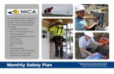 Monthly Safety Plan Calendar - · PDF fileMonthly Safety Plan Industries, Safety & Health ... construction site. • A SAFETY BULLETIN ... Injury forms are available on the job site.