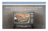 Mobile Communication Uses in Television Narratives: An ... · PDF fileMobile Communication Uses in Television Narratives: An Exploration of Apparatgeist Theory ... hypercoordination,