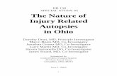 The Nature of Injury Related Autopsies in Ohio HB 138 SPECIAL STUDY #5 The Nature of Injury Related Autopsies in Ohio Dorothy Dean, MD, Principle Investigator Marco Bonta MD, Co-Investigator