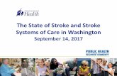 The State of Stroke and Stroke Systems of Care in …wcm/@wsa/...The State of Stroke and Stroke Systems of Care in Washington September 14, 2017 Learning Objectives •Understand the
