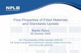 Flow Properties of Filled Materials and Standards Updateresource.npl.co.uk/materials/polyproc/iag/october2006/02mpp74_iag9... · Flow Properties of Filled Materials and Standards