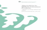 Alternatives to MDI in Consumer Products - Miljø · PDF fileMapping of alternatives to MDI in consumer products ... 2.1 Approach ... Identifying chemical and technical non-chemical