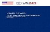 USAID POWER DISTRIBUTION PROGRAMpdf.usaid.gov/pdf_docs/pbaad616.pdf · USAID POWER DISTRIBUTION PROGRAM COMPONENT 3 WORK PLAN March 2013 IRG, USAID contractor for the Power Distribution