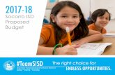 2017-18 - Socorro Independent School District · PDF fileThe SISD Board also earned the prestigious title of 2015 Texas ... for employees paid on the teacher ... college and career