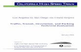 Los Angeles to San Diego via Inland Empire Angeles to San Diego via Inland Empire California High-Speed Train Program EIR/EIS Traffic, Transit, Circulation and Parking Technical Evaluation