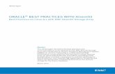 Oracle® Best Practices with XtremIO - Data Storage ... · PDF fileThis white paper describes the best practices and ... to decrease the LUN-queue depth setting proportionately. ...