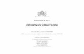 INSURANCE ACT -  · PDF file(Consolidated up to 199/2012) ALBERTA REGULATION 122/2001 Insurance Act INSURANCE AGENTS AND ADJUSTERS REGULATION Table of