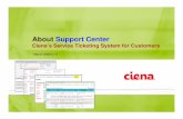 Ciena About Support Center - Ciena Portal Security · PDF filePage 3 ©2004 Ciena Communications, Inc. Confidential and proprietary. Support Center Overview » Support Center is Ciena’s