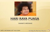 HARI RAYA PUASA - saicentrequeenstown.orgsaicentrequeenstown.org/Presentations/PPT/2014/09. Hari Raya Puasa... · and propagated as 'heard' (Shruthi), the Quran too was 'heard' ...