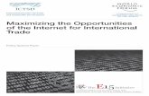 Maximizing the Opportunities of the Internet for ... · PDF file24/07/2015 · Maximizing the Opportunities of the Internet for International Trade. ... norms to ensure that the opportunities