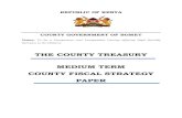 THE COUNTY TREASURY MEDIUM TERM COUNTY … COUNTY FISCAL... · REPUBLIC OF KENYA COUNTY GOVERNMENT OF BOMET ... taking into account any tax reforms that may be made ... CPA MITEY