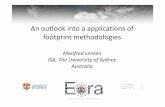 An outlook into a applications of footprint methodologies Footpring... · An outlook into a applications of footprint methodologies Manfred Lenzen ... GHG Protocol & PAS 2050 “Often,