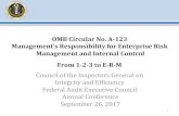 OMB Circular No. A-123 Management’s Responsibility for ... Kaneshiro.pdf · Management’s Responsibility for Enterprise Risk Management and Internal ... Internal Environment Subsidiary