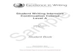 Student Writing Intensive Continuation Course Level A Writing Intensive Continuation Course ... Student Writing Intensive Continuation Course Level A Student Book ... â€œThe Greedy