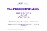 Speaking and Writing - · PDF filespeaking and writing 3 Speaking ... assessment 1 Introduce and ... permitting the inclusion of all examples reproduced in this booklet. 9.Published