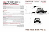 COMPACT TRACK LOADER - Rentalexrentalex.com/wp-content/uploads/2015/10/Terex-R070T.pdfSPECIFICATIONS R070T DIMENSIONS COMPACT TRACK LOADER RATED OPERATING CAPACITY - 665 LBS | 302