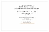 PBS LiteracyLink® GED Connectionlitlink.ket.org/about/tabe_ged_9_10.pdf · PBS LiteracyLink® ... SCIENCE SC 22. Passing the GED Science Test ... Supporting Evidence R 2 Passing