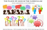 THE PLACE OF HASS IN THE CURRICULUM - ACSA place of HASS in the curriculum.pdf · This workshop explores: • The important place of HASS in the curriculum. • Regarding critical